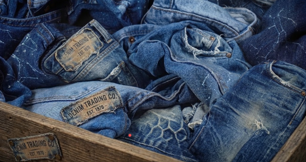 Tissu jean recyclé